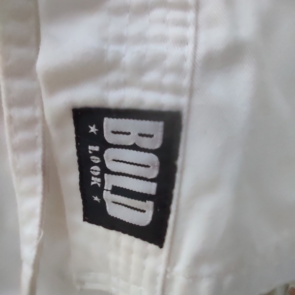 White Taekwondo uniform karate long sleeve size 5 - Picture 4 of 10